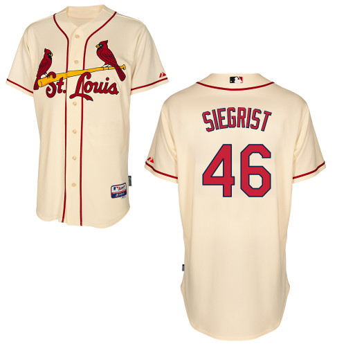 Kevin Siegrist #46 MLB Jersey-St Louis Cardinals Men's Authentic Alternate Cool Base Baseball Jersey